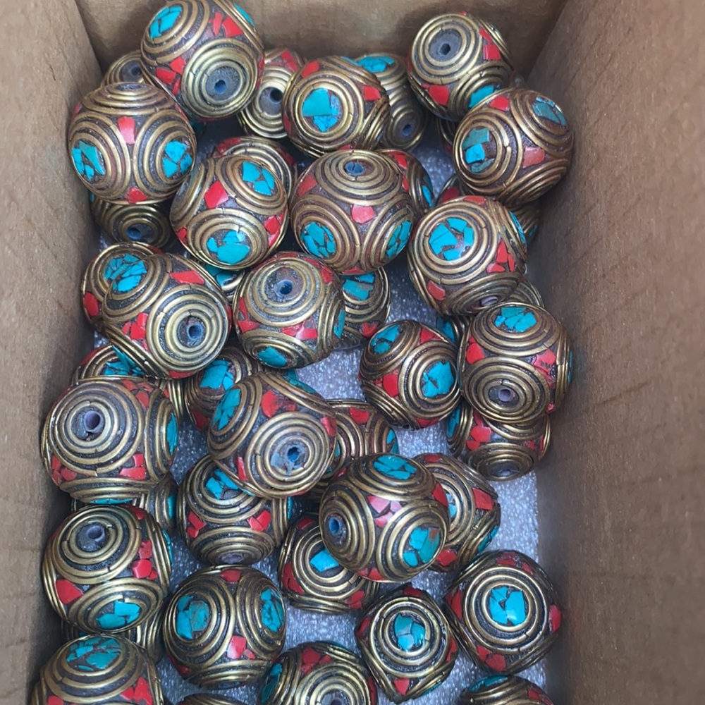 Vintage Tibetan Beads - Picture 2 of 3